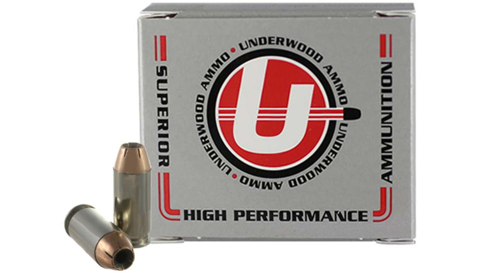Underwood Ammo .460 Rowland 230 Grain Jacketed Hollow Point Nickel Plated Brass Cased Pistol Ammo, 20 Rounds, 625