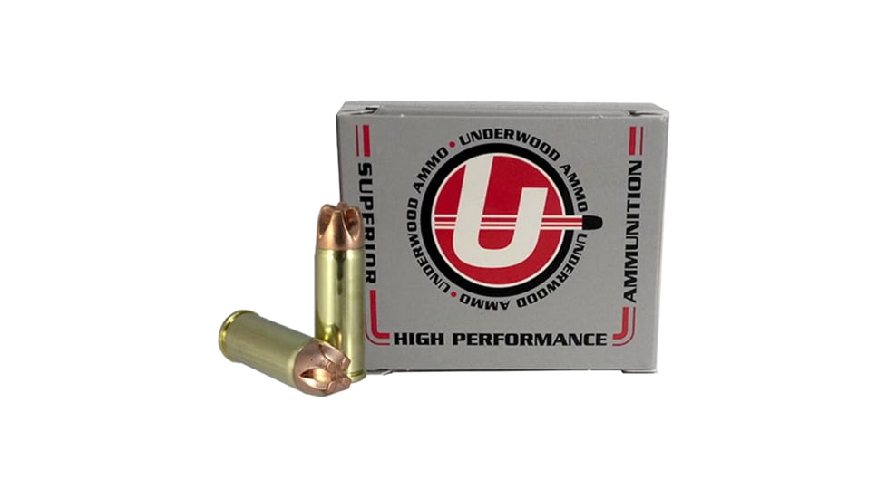 Underwood Ammo .480 Ruger 300 Grain Solid Monolithic Brass Cased Pistol Ammo, 20 Rounds, 650