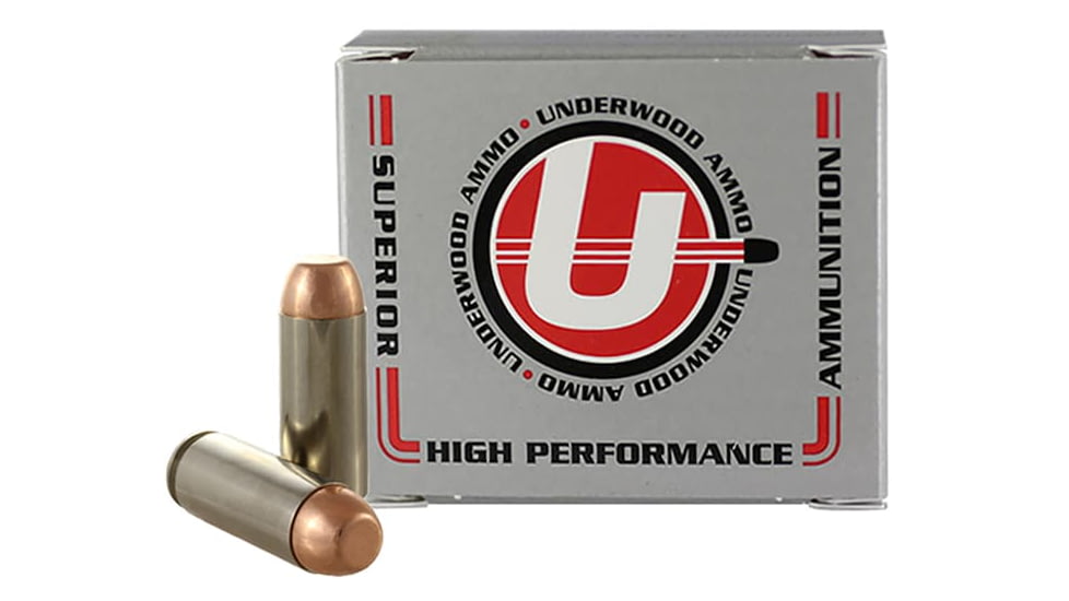 Underwood Ammo .50 Action Express 300 Grain Full Metal Jacket Nickel Plated Brass Cased Pistol Ammo, 20 Rounds, 509
