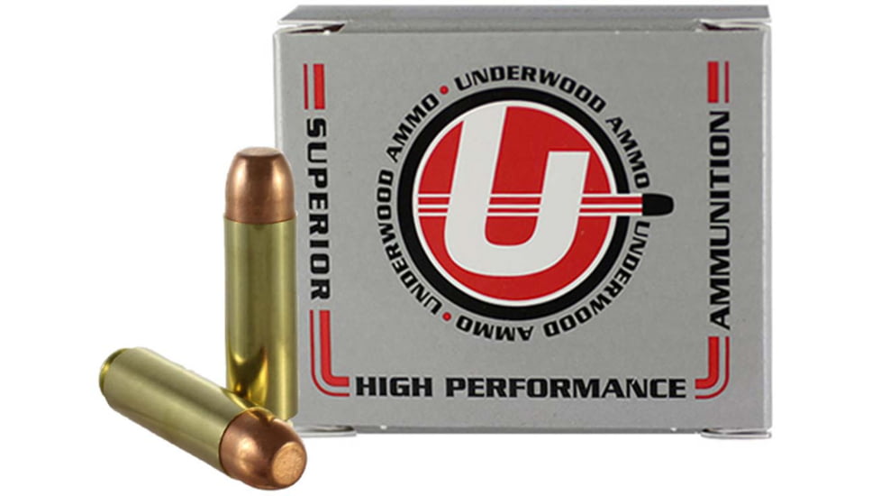 Underwood Ammo 50 Beowulf 350 Grain Full Metal Jacket Brass Cased Rifle Ammo, 20 Rounds, 557