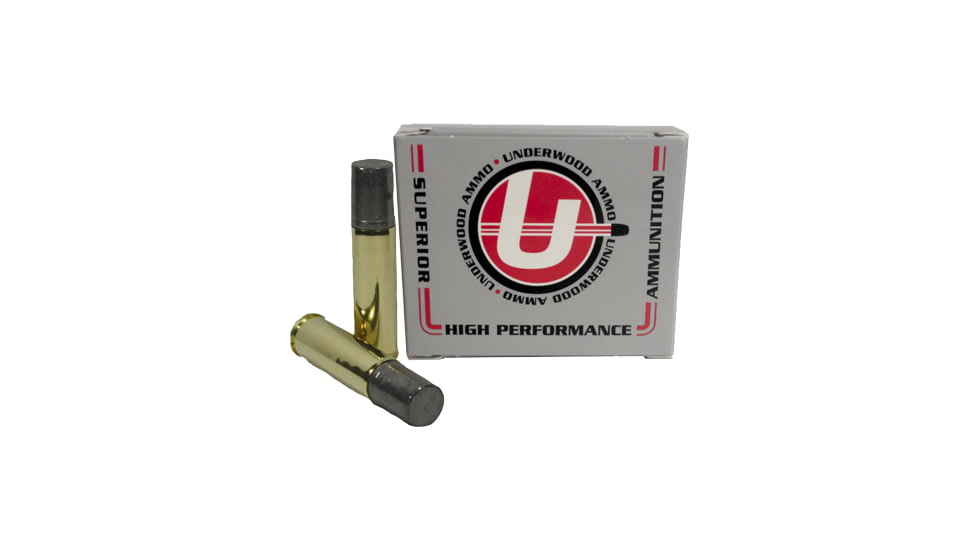 Underwood Ammo .500 S&amp;W Magnum 700 Grain Coated Hard Cast Nickel Plated Brass Cased Pistol Ammo, 20 Rounds, 741