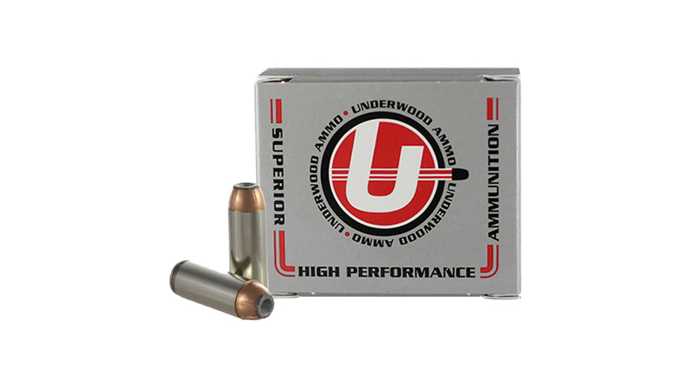 Underwood Ammo .50 Action Express 325 Grain Jacketed Hollow Point Nickel Plated Brass Cased Pistol Ammo, 20 Rounds, 515