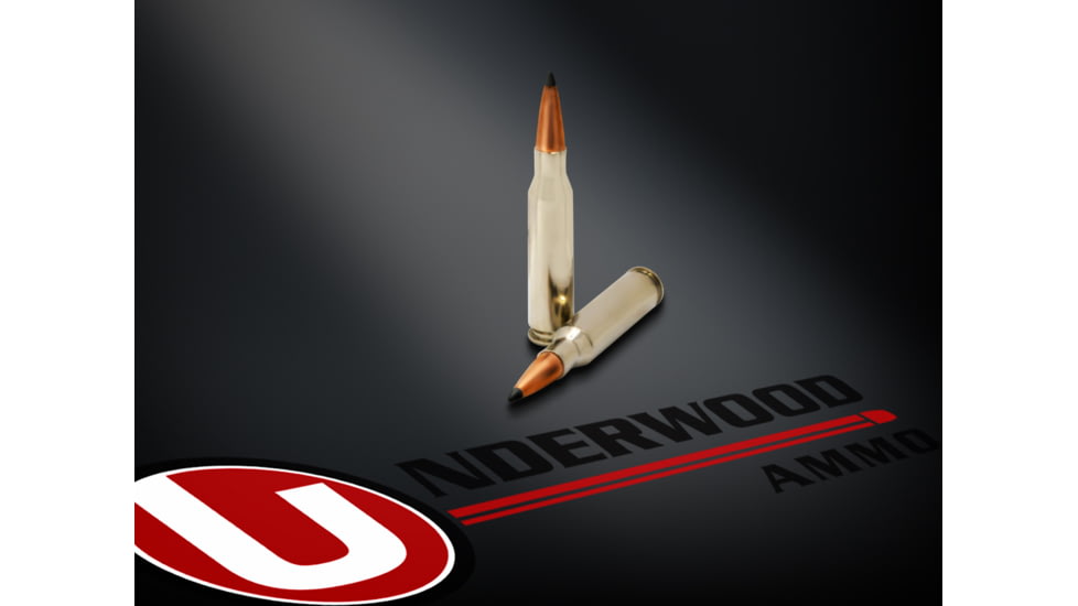 Underwood Ammo 7mm-08 Remington 150 Grain Polymer Tipped Spitzer Nickel Plated Brass Cased Rifle Ammo, 20 Rounds, 539
