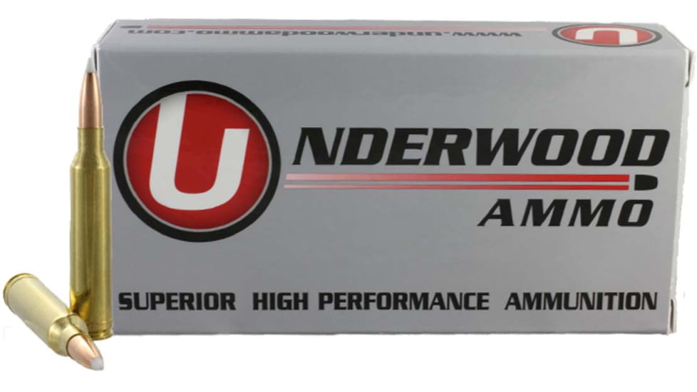 Underwood Ammo 7mm Remington Magnum 140 Grain Polymer Tipped Spitzer Nickel Plated Brass Cased Rifle Ammo, 20 Rounds, 542