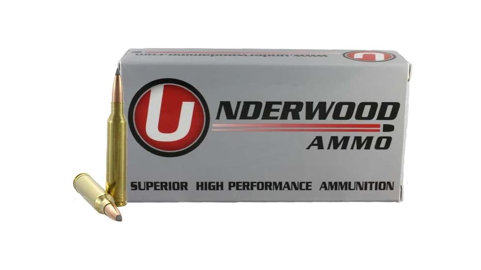 Underwood Ammo 7mm Remington Magnum 168 Grain Polymer Tipped Spitzer Nickel Plated Brass Cased Rifle Ammo, 20 Rounds, 543