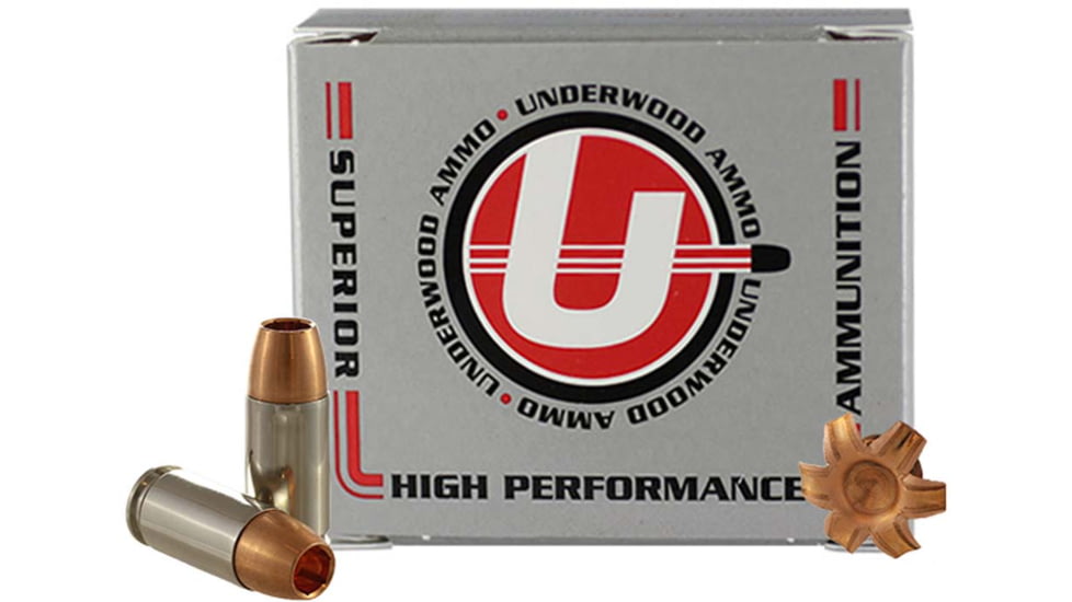 Underwood Ammo 9mm Luger 70 Grain Solid Monolithic Nickel Plated Brass Cased Pistol Ammo, 20 Rounds, 153