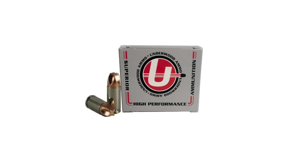 Underwood Ammo 9mm Luger +P 90 Grain Xtreme Defender Solid Monolithic Nickel Plated Brass Cased Pistol Ammo, 20 Rounds, 816