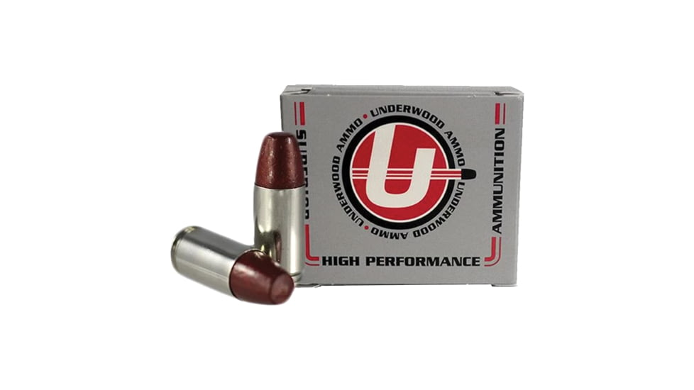 Underwood Ammo 9mm Luger +P 147 Grain Coated Hard Cast Nickel Plated Brass Cased Pistol Ammo, 20 Rounds, 719