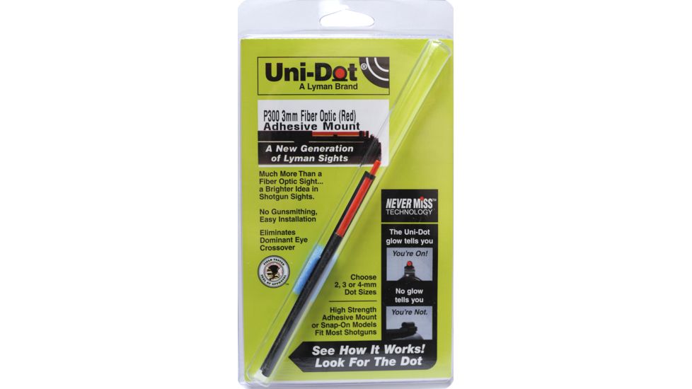 Uni-Dot Fiber Optic 3mm Night Sight, Adhesive, Red 3302