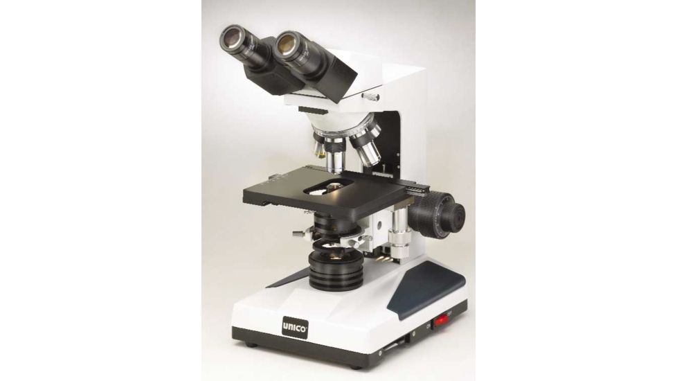 Unico H626 Microscope Binocular Mohs Microscope 4X, 10X, 20X, 40X &amp; 100X Plan Achromat Objectives, Abbe N.A. 1.25, 6V/20W Halogen Illuminator H626