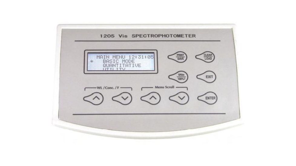 UNICO Model S-1205 Spectrophotometer - Control Panel