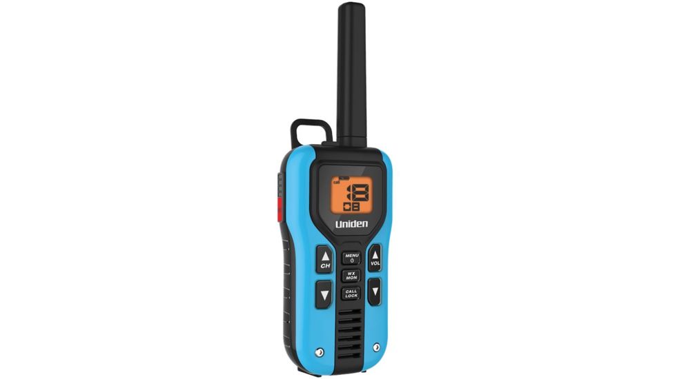 Uniden 40-Mile GMRS/FRS Radio - 2 Radios, Micro USB, Charge Cradle, Splashproof, Headset, Blue/Black GMR4055-2CKHS