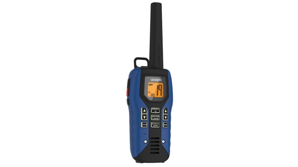 Uniden 50-Mile GMRS/FRS Radio - 2 Radios, Micro USB, Charge Cradle,TRU waterproof, Headset, Navy/Black GMR5095-2CKHS