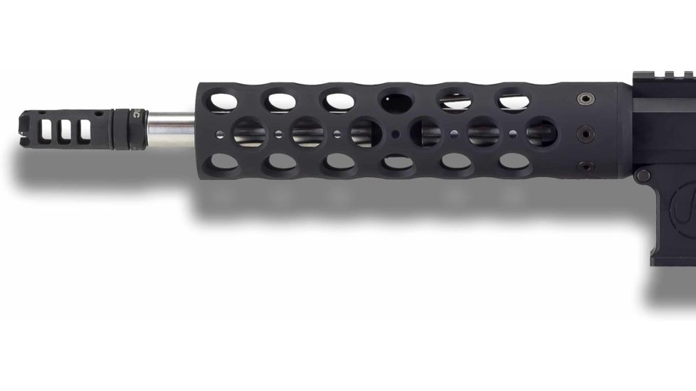 Unique-ARs BFG Handguard with Dolos Locking Ring, Cerakote Armor Black, 9 in, dolosbfg9