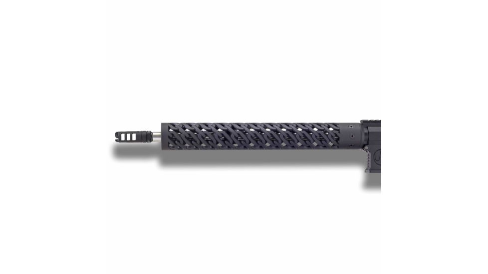 Unique-ARs Chains Handguard with Dolos Locking Ring, Cerakote Armor Black, 15 in doloschains15