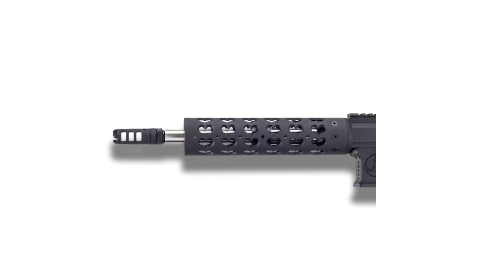 Unique-ARs Hearts AR-15 Handguard, Cerakote Armor Black/Anodize Black, 9in hearts9