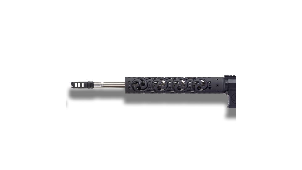 Unique-ARs Hurricane AR-15 Handguard, Cerakote Armor Black/Anodize Black, 12in hurricane12