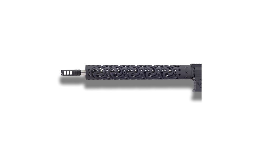 Unique-ARs Hurricane AR-15 Handguard, Cerakote Armor Black/Anodize Black, 15in hurricane15