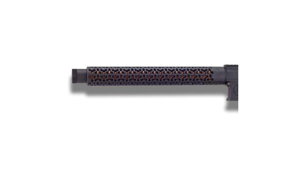 Unique-ARs Jaxs AR-15 Handguard, Cerakote Armor Black/Anodize Black, 7in, jaxs7