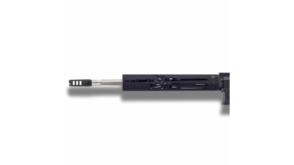 Unique-ARs Skeleton Hand Handguard with Dolos Locking Ring, Cerakote Armor Black, 12 in dolosskeleton12