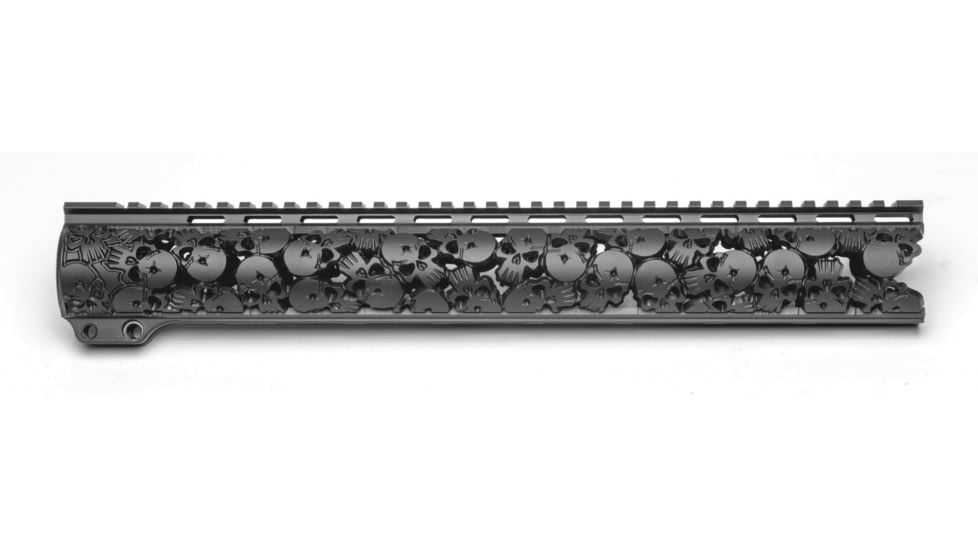 Unique-ARs Slim One Shot Handguard, AR-15, 7.25 inch, Cerakote Armor Black, slimoneshot7.25