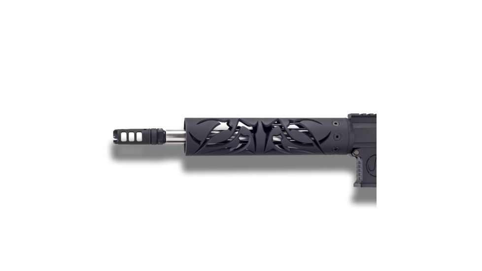 Unique-ARs Tribal AR-15 Handguard, Cerakote Armor Black/Anodize Black, 9in tribal9