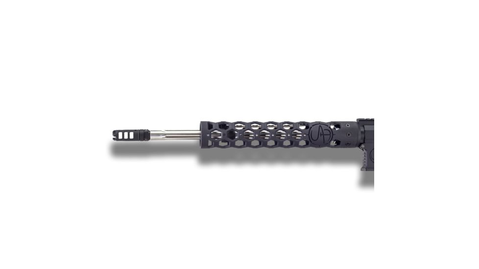 Unique-ARs UAR Hex AR-15 Handguard, Cerakote Armor Black/Anodize Black, 12in uarhex12