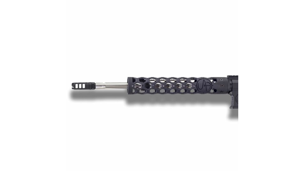Unique-ARs UAR Hex Handguard with Dolos Locking Ring, Cerakote Armor Black, 12 in dolosuarhex12