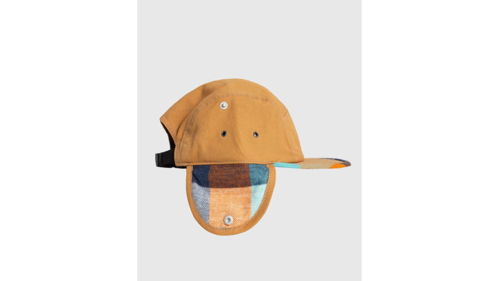 United By Blue Bison Ear Flap 5-Panel Hat, Khaki, One Size, 706-037-01013