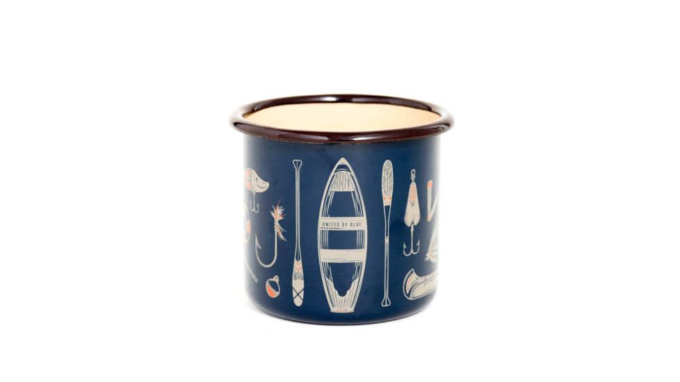United By Blue Hooked Enamel Candle Mug, Navy, One Size, 709-002-13213