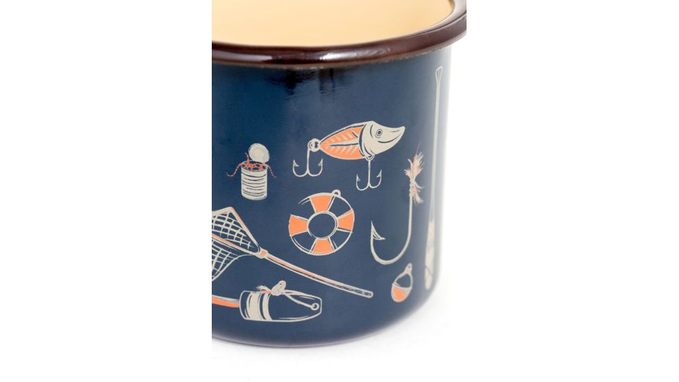 United By Blue Hooked Enamel Candle Mug, Navy, One Size, 709-002-13213