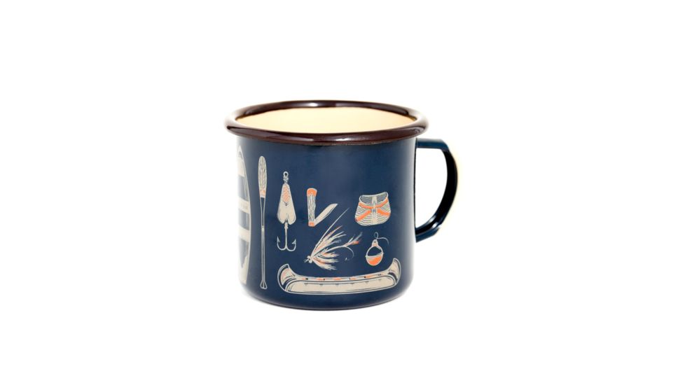 United By Blue Hooked Enamel Candle Mug, Navy, One Size, 709-002-13213
