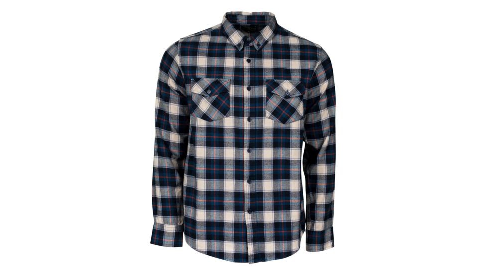 United By Blue Jackson Plaid Shirt - Men's-Orange/Navy-Medium