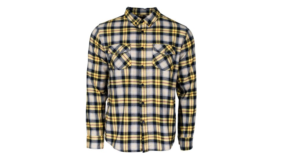 United By Blue Jackson Plaid Shirt - Men's-Yellow/Navy-Medium