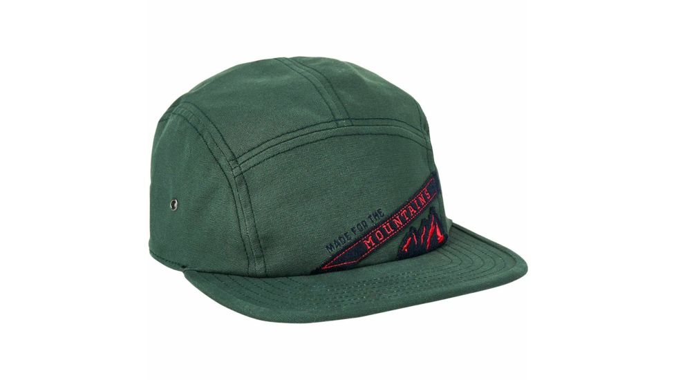 United By Blue Mountain Pennant 5-Panel Hat, Deep Forest, One Size, 706-033-06013
