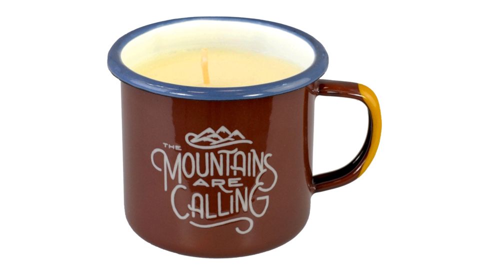 United By Blue Mountains Are Calling Enamel Candle Mug, Terracotta, One Size, 709-001-08813