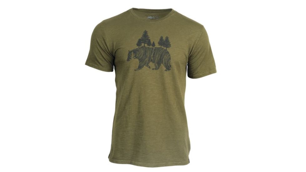United By Blue Short Sleeve Pine Bear Tee - Men's, Forest, Small, 73M-1PB-FT2