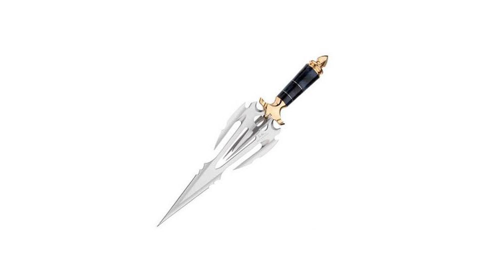 United Cutlery Hibben Annual The Titan - 2005 Gold Edition, Stainless Steel Blades And 24-K Gold Plated Solid Metal Handle Parts, GH2037