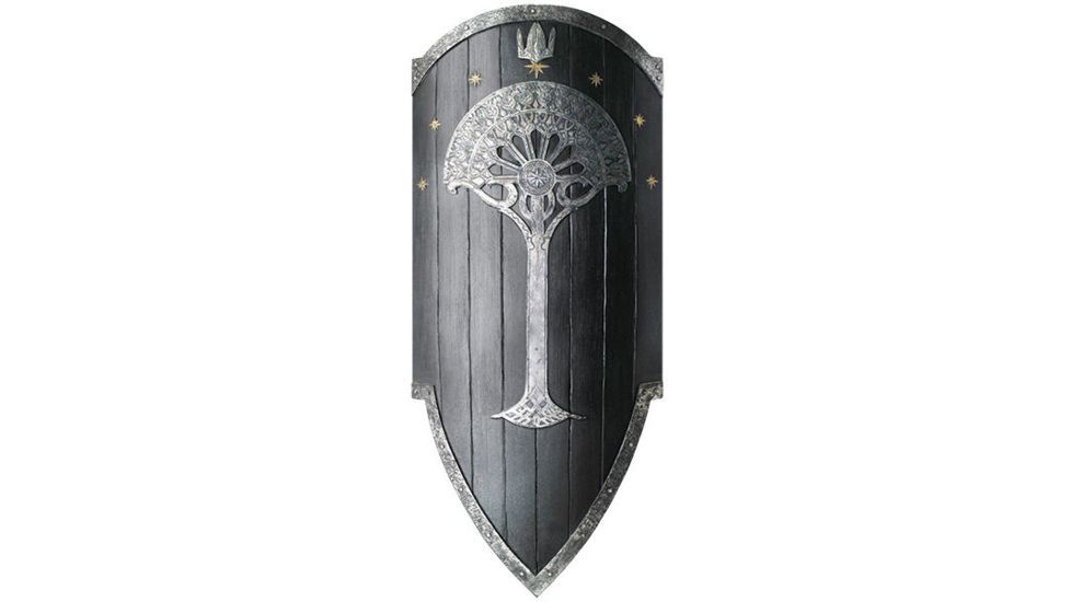 United Cutlery LOTR Second Age Gondorian War Shield w/Flag UC2940