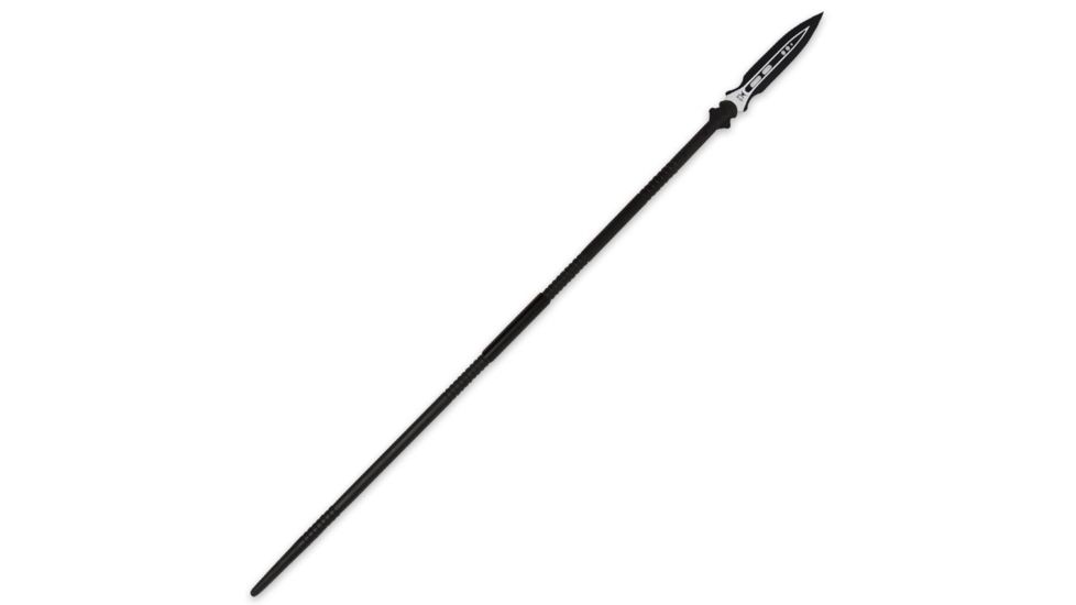 United Cutlery M48 Magnum Spear, 10in 2Cr13 Cast Stainless Steel Blade, Black Oxide Coated Nylon And Aluminum Shaft With Fiber Handle, UC3137