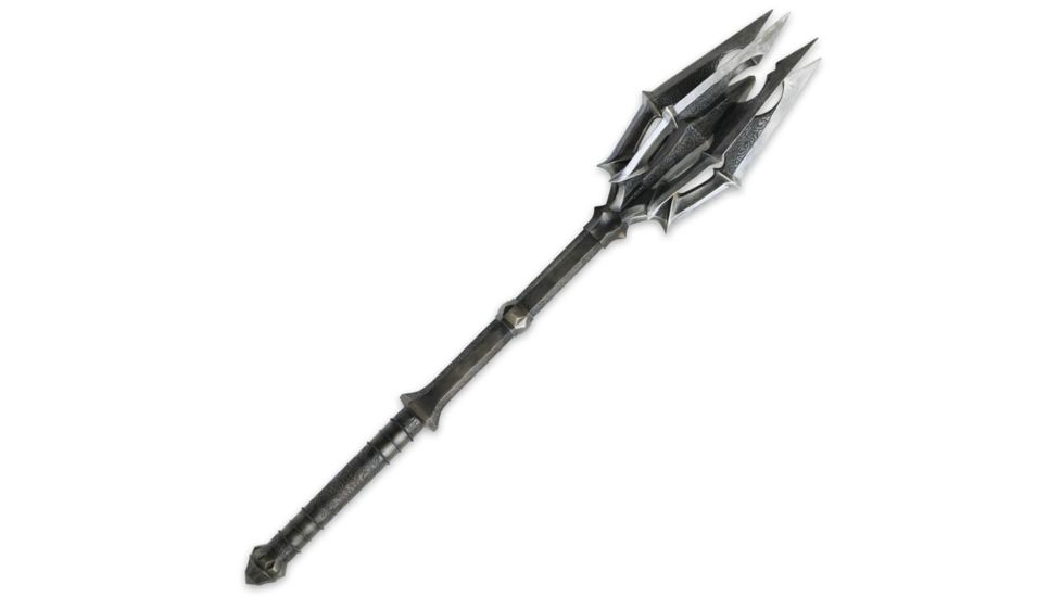 United Cutlery Mace Of Sauron With One Ring, crafted in gold plated solid metal, UC3034