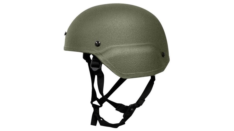 USED United Shield ACH Ballistic Helmet Level IIIA LE Style Mid Cut w/ 4pt Harness System, OD Green, Large ACH-MICH LE - MID CUT-OD-LG, EDEMO1, Used, Condition Like New, Inspect and Rebox