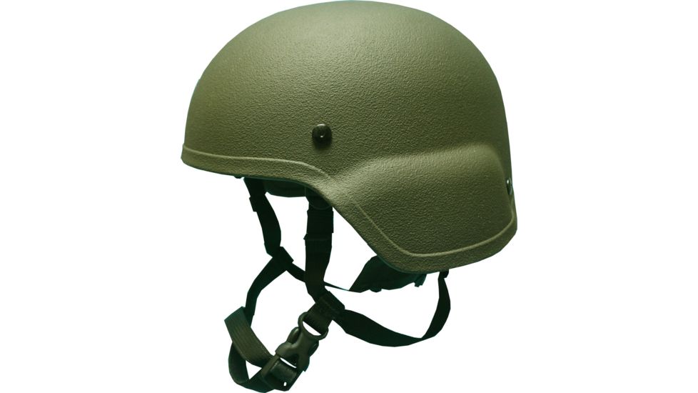 United Shield ACH Ballistic Helmet Level IIIA Military Style w/ 4pt Harness System, OD Green, Medium ACH-MICH MIL-OD-MD