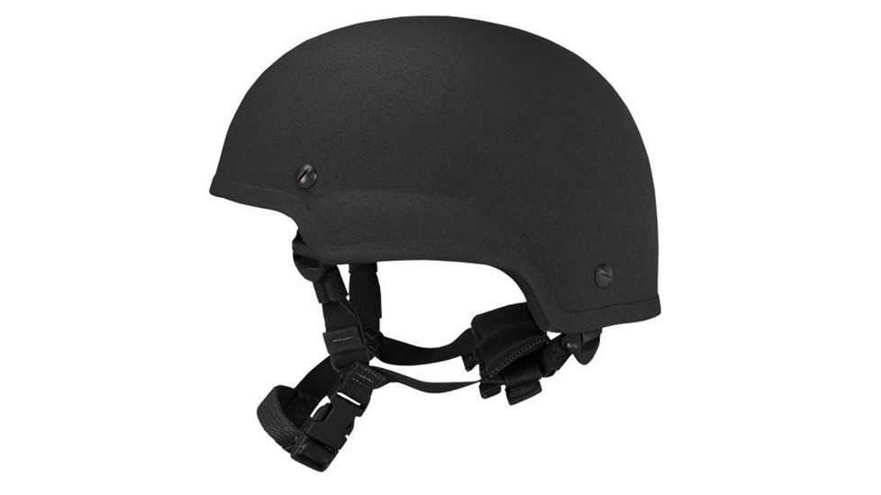 United Shield ACH MICH MIL MID CUT Ballistic Helmet, Black, Small ACH-MICHMIL-MC-B-S