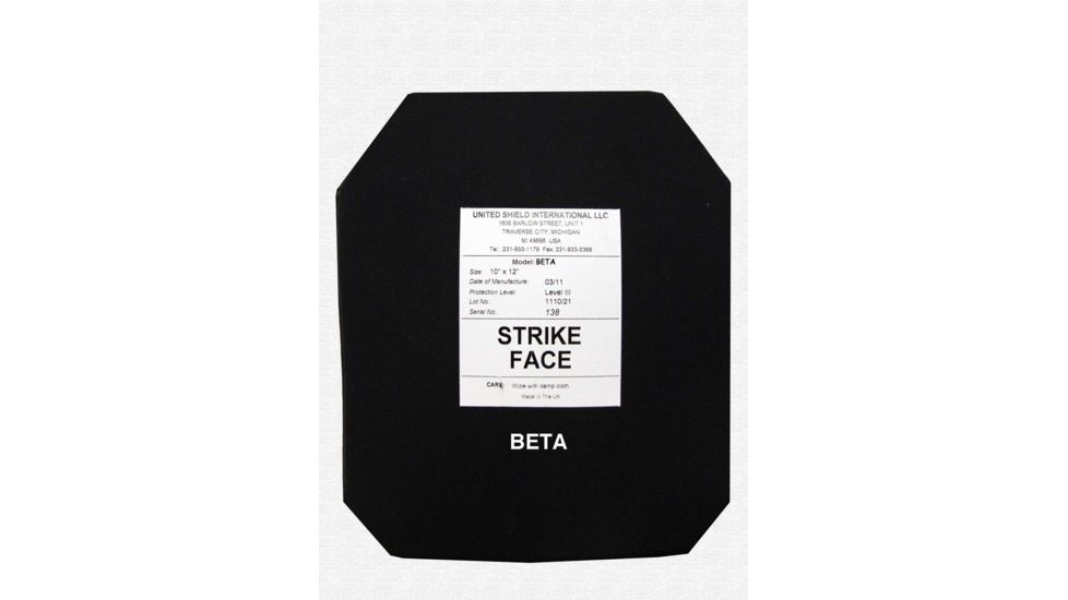 United Shield Beta Level III Plate In-Conjunction with ICW 10inx12in BETA-ICW-III-10X12