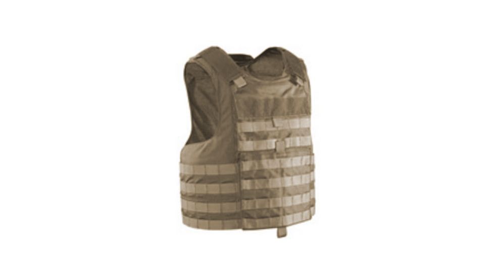 United Shield Fortress Universal Tactical Vest with Level IIIA Ballistics, NIJ 06 certified, Tan FUTV-IIIA-Tn-Lrg