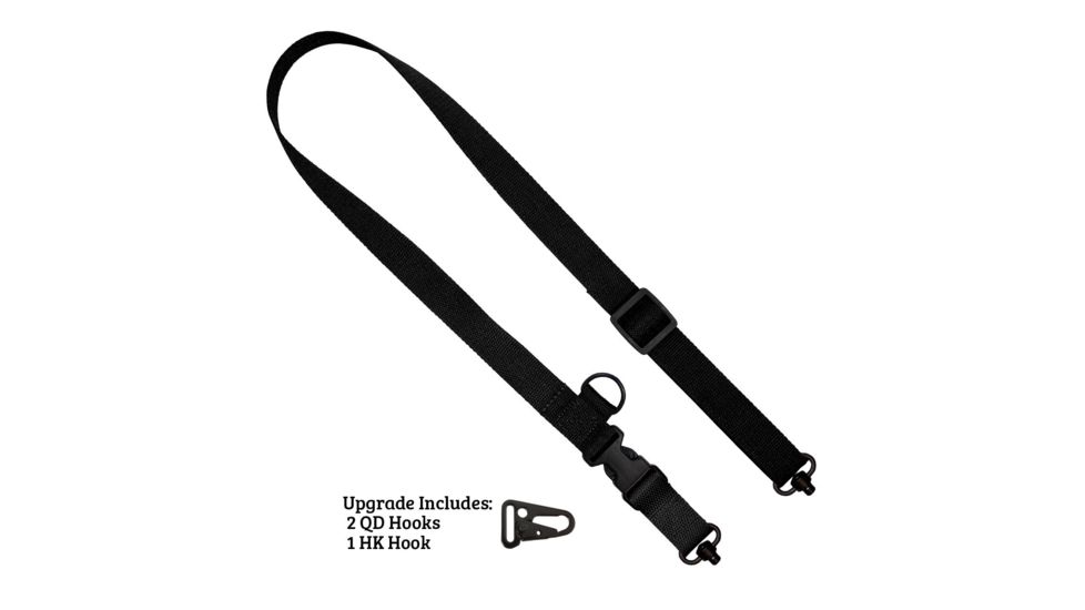 United States Tactical C1 2-to-1 Point 1.25in Tactical Sling, QD, Black, One Size, UST-SLC00101QD