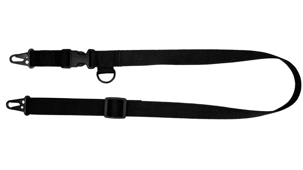 United States Tactical C1 - 2-to-1 Point Tactical Sling, 1.25in, HK Hook, Black, UST-SLC00101QH