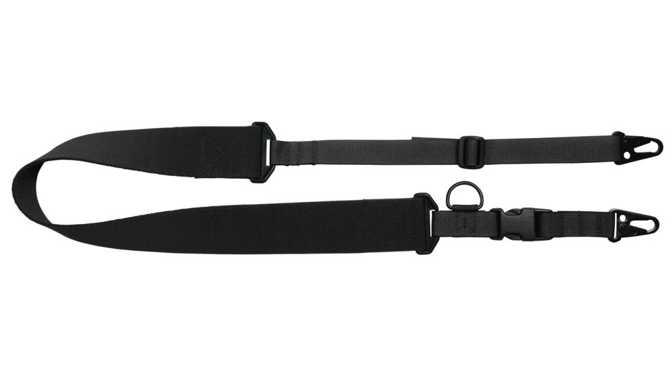 United States Tactical C2 - 2-to-1 Point Tactical Sling, 2in, HK Hook, Black, UST-SLC00201QH