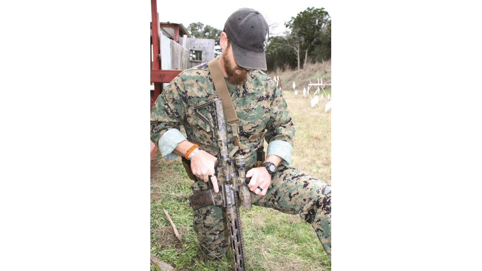 United States Tactical C2 - 2-to-1 Point Tactical Sling, 2in, HK Hook, Coyote, UST-SLC00202QH